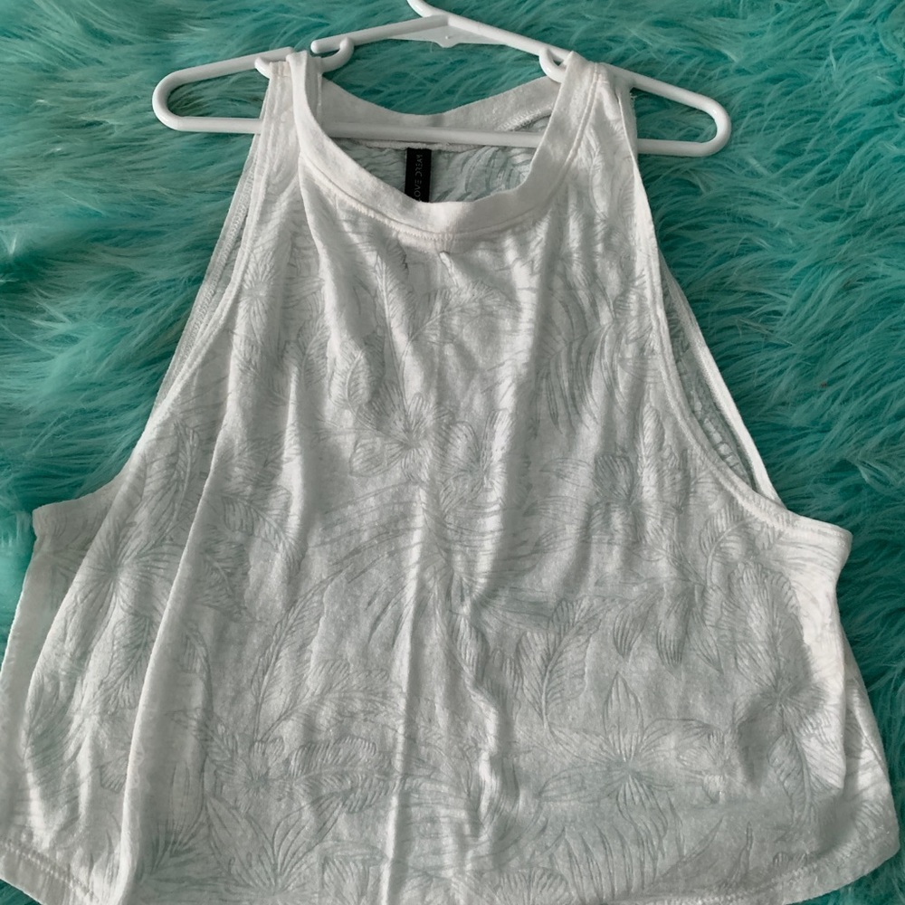 white floral tank top <3